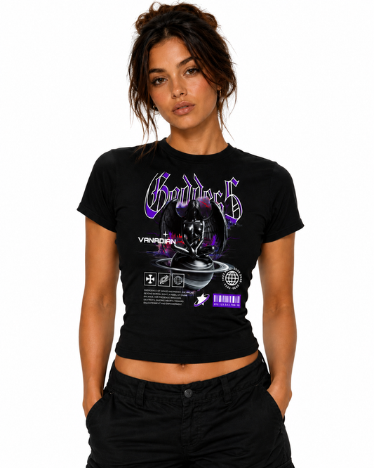 Goddess  Slim Fit Neck T-Shirt