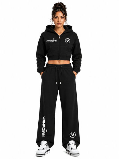 VNDN Noctaris cropped Zip Hoodie