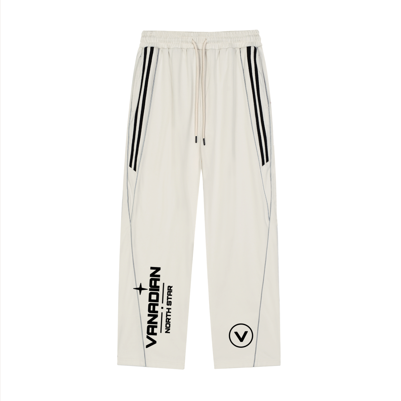 Reflection Striped Straight-Leg Sweatpants