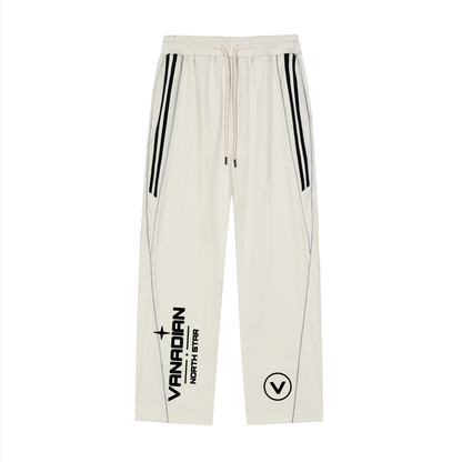 Reflection Striped Straight-Leg Sweatpants
