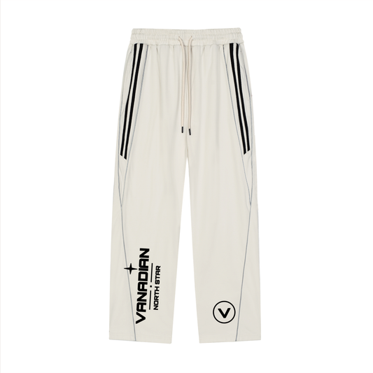 Reflection Striped Straight-Leg Sweatpants