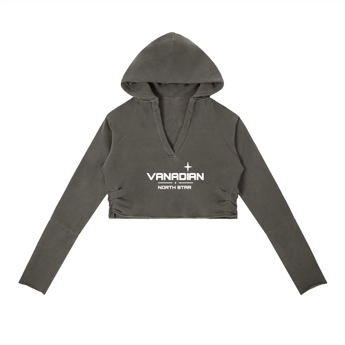 Vintage Washed Raw Edge Hoodie