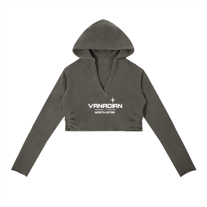 Vintage Washed Raw Edge Hoodie