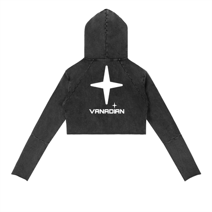 Vintage Washed Raw Edge Hoodie