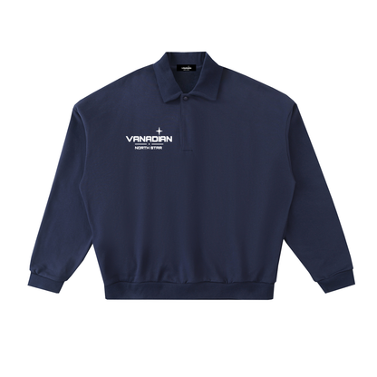 Heavyweight Fleece Polo Sweatshirt