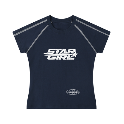 VNDN Star Girl  Stitch Raglan T-Shirt