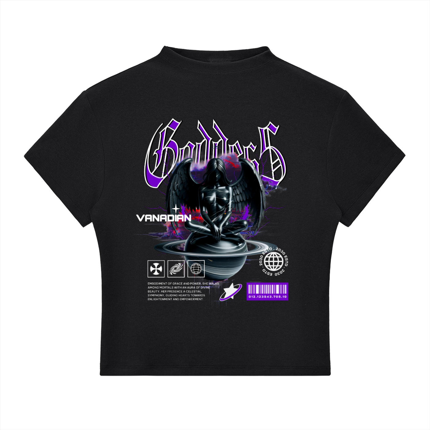 Goddess  Slim Fit Neck T-Shirt