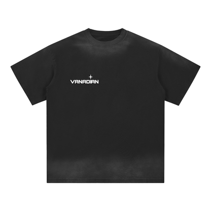 Petite Crew Neck Sunfade Edge T-Shirt