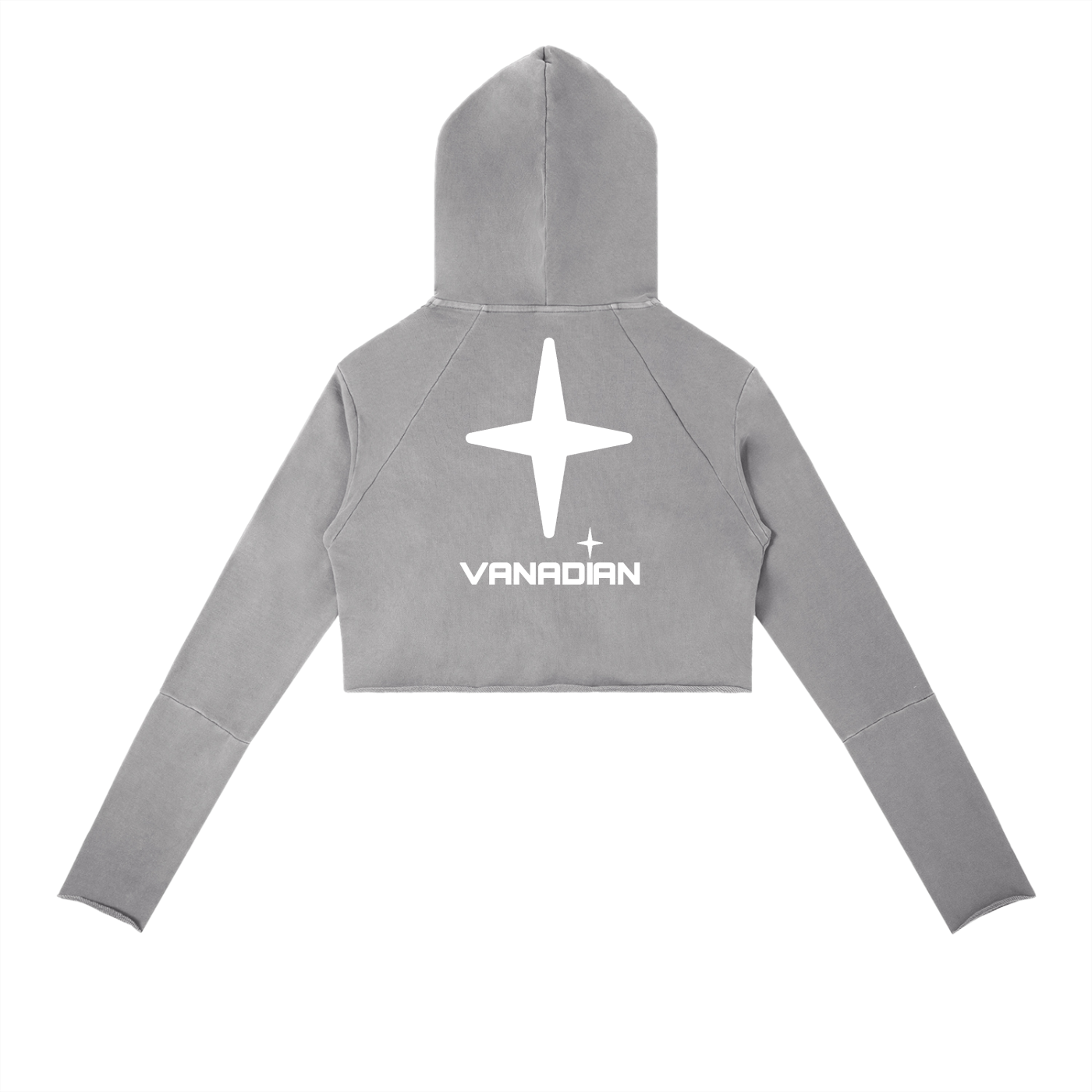 Vintage Washed Raw Edge Hoodie