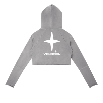 Vintage Washed Raw Edge Hoodie