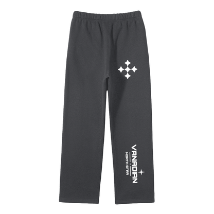 Streetwear Unisex Solid Color Fleece Straight Leg Pants