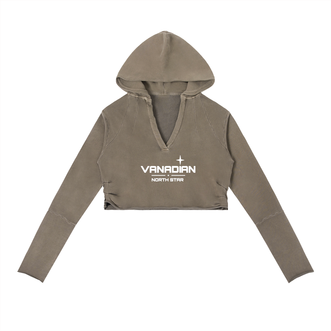 Vintage Washed Raw Edge Hoodie