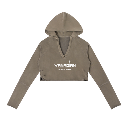 Vintage Washed Raw Edge Hoodie