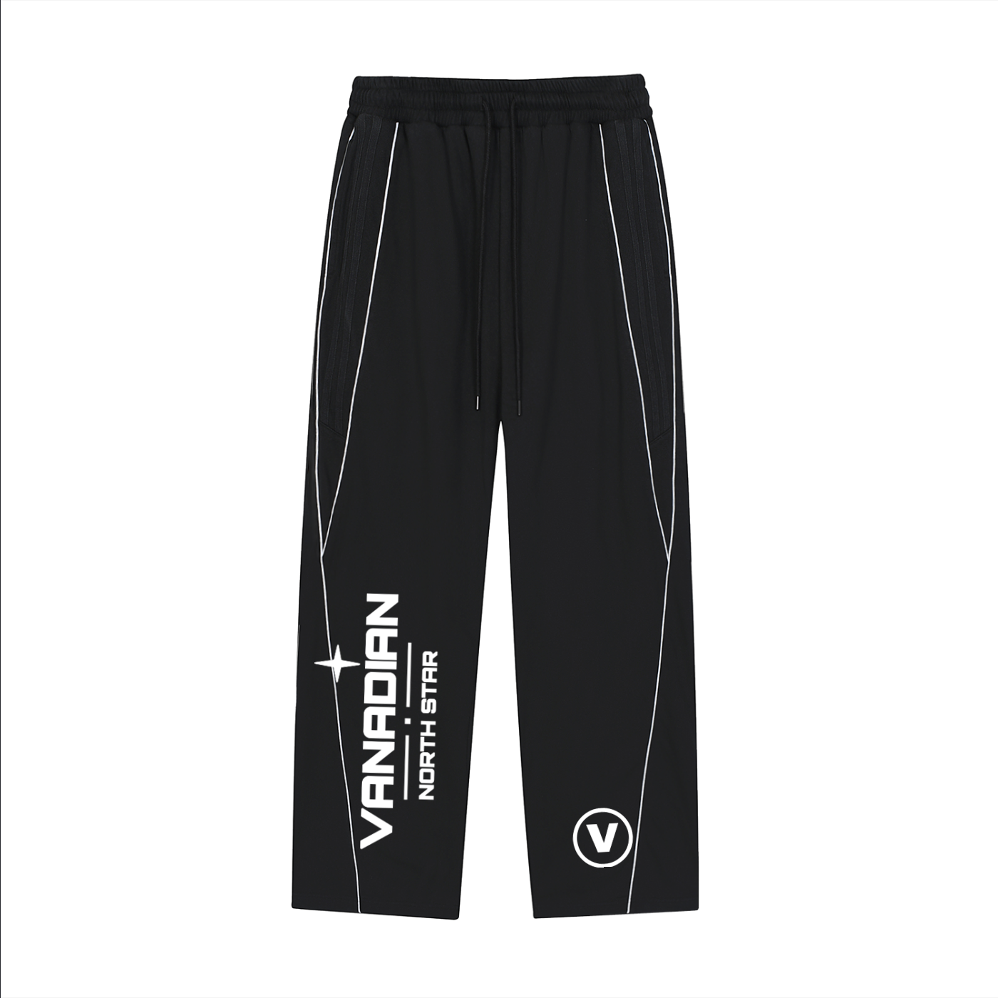 Reflection Striped Straight-Leg Sweatpants