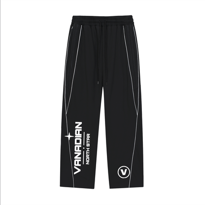 Reflection Striped Straight-Leg Sweatpants