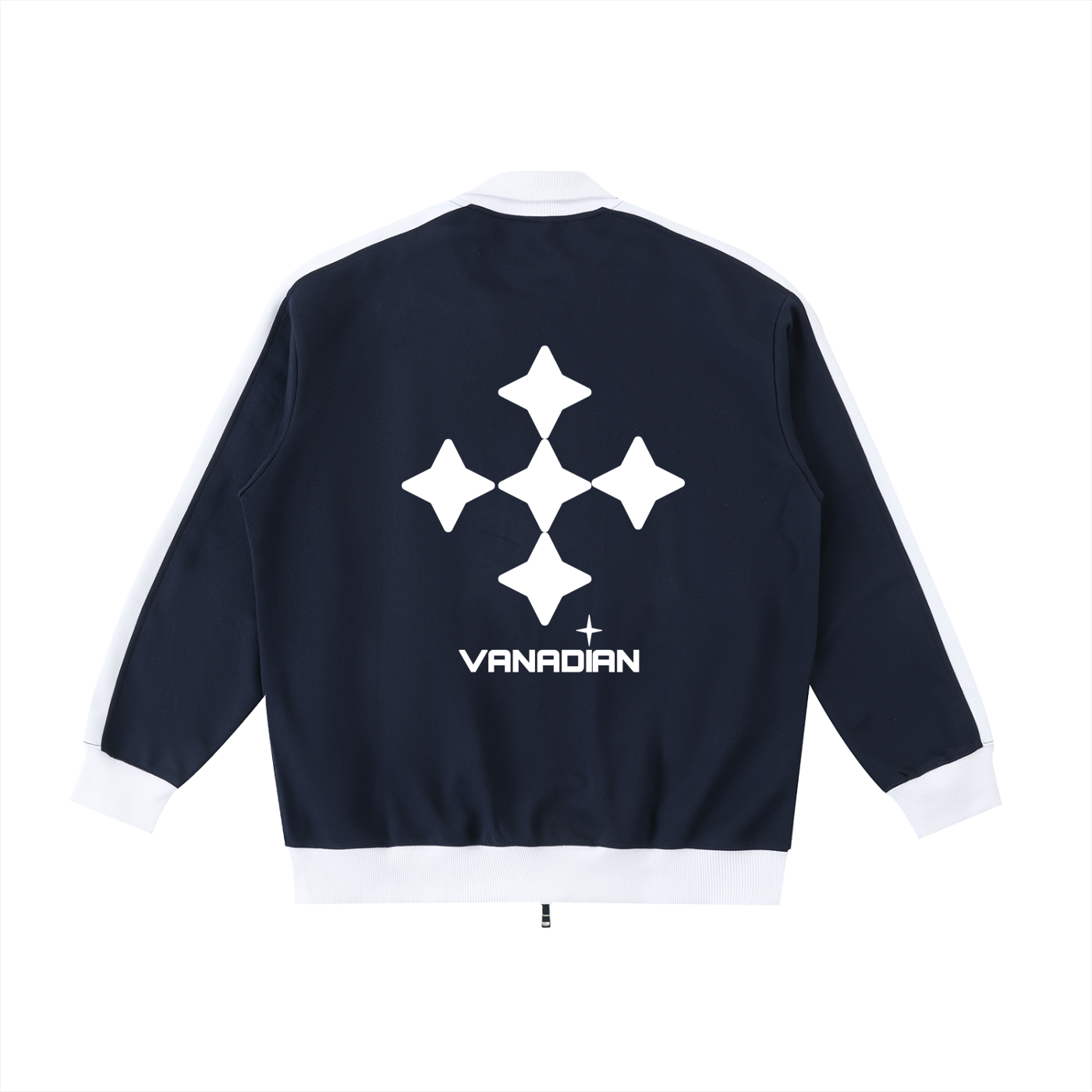 Contrast Trim Stand Collar Jacket