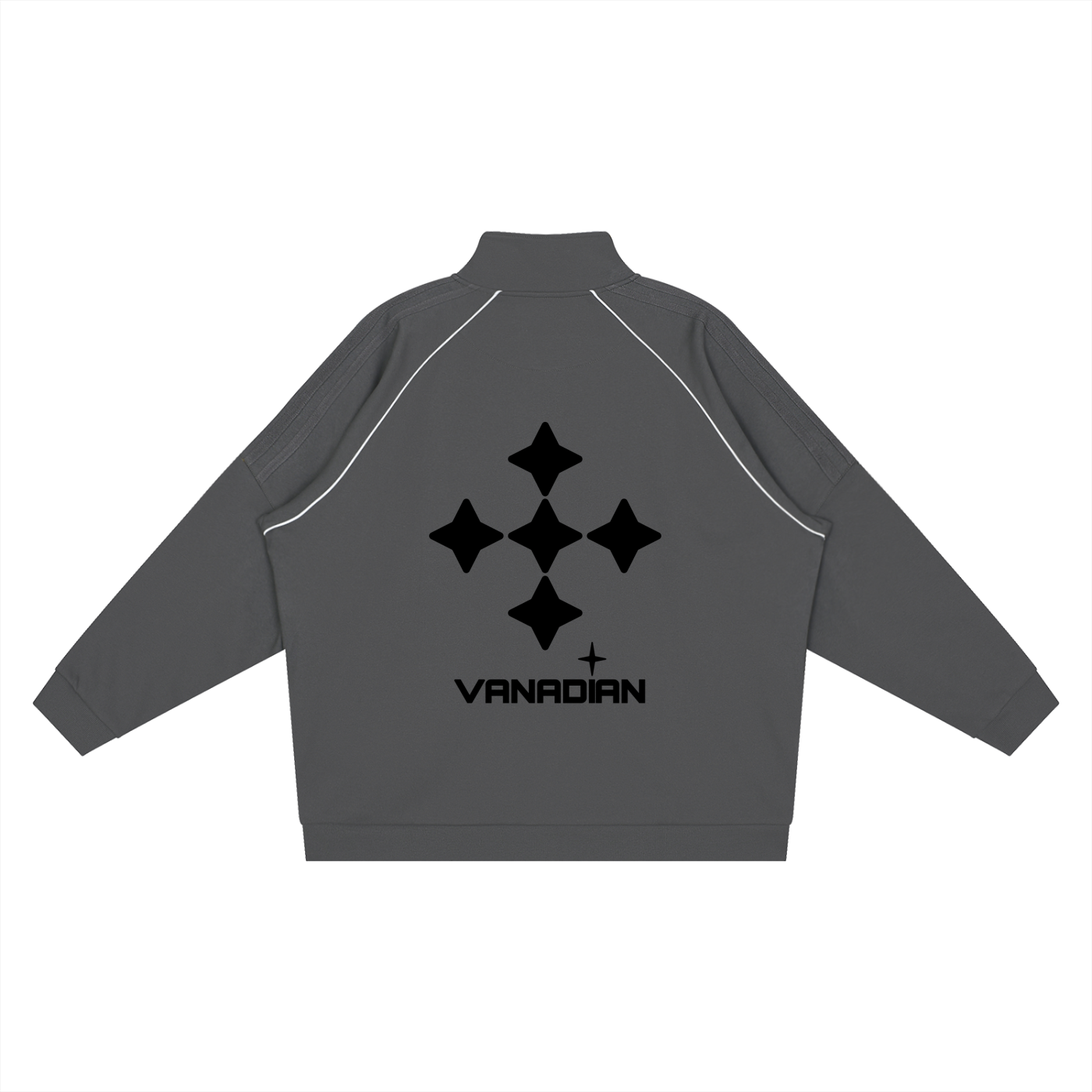 Reflection Striped Raglan Sleeve  Jacket