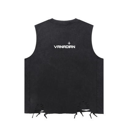 Snow Washed Raw-Hem Tank Top