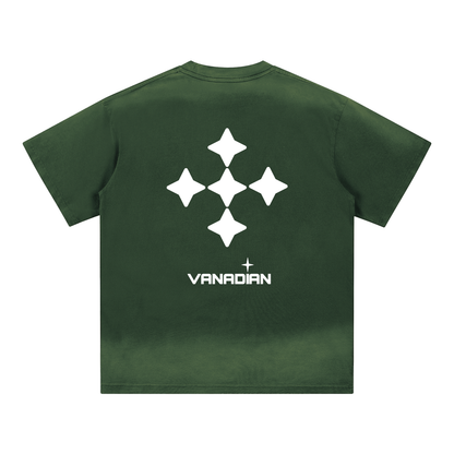 Petite Crew Neck Sunfade Edge T-Shirt