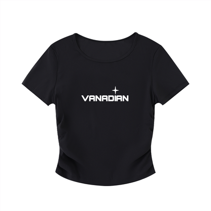 Ruched Bodycon Crop Top