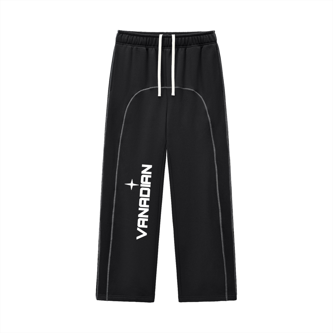 Contrast-Stitched Fleece Sweatpants