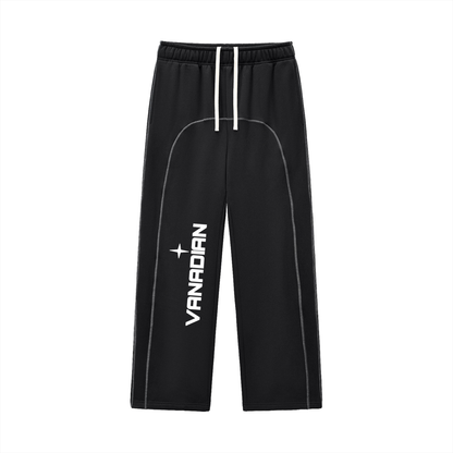 Contrast-Stitched Fleece Sweatpants