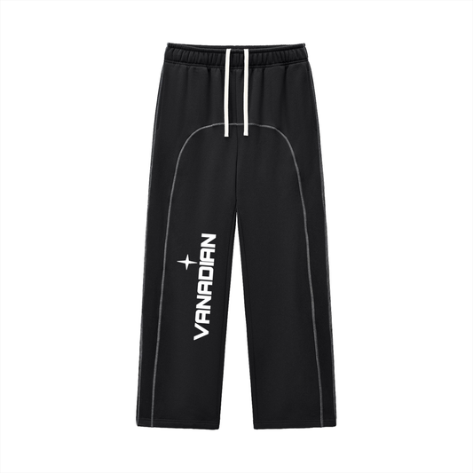 Contrast-Stitched Fleece Sweatpants
