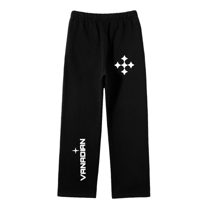 Streetwear Unisex Solid Color Fleece Straight Leg Pants