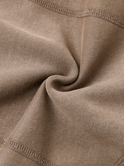 Vintage Washed Cropped Fleece Hoodie